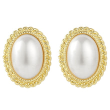 Load image into Gallery viewer, Stud Earrings Jewelry, E2208-1 White Pearl, E2208-2 Pink Pearl, E2208-3 Gray Pearl, E2209-23 Red Pearl, E2209-3 Symphony Shaped Semicircle, E2209-4 Symphony Glossy Semicircle, E2209-5 Symphony Diamond, E2209-6 Symphony Sliced Heart, E2209-7 Symphony St...