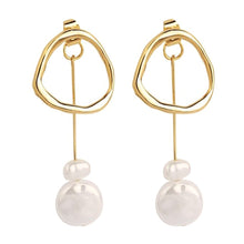 Load image into Gallery viewer, Stud Earrings Jewelry, E2208-1 White Pearl, E2208-2 Pink Pearl, E2208-3 Gray Pearl, E2209-23 Red Pearl, E2209-3 Symphony Shaped Semicircle, E2209-4 Symphony Glossy Semicircle, E2209-5 Symphony Diamond, E2209-6 Symphony Sliced Heart, E2209-7 Symphony St...