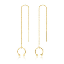 Load image into Gallery viewer, Long Ear Wire Women Simple Earrings, E2104-4 Red Bird, E2104-5 Blue Bird, E2210-1 Dual Ball C Clip, E2210-2 Pearl, E2210-3 Vermiculite, E2210-4 Crystal, E2210-5 Eyes, E2210-6 Moon, E2210-7 Four-pointed Star, E2210-8 Love, E2210-9 Bee, E2210-10 Butterfl...