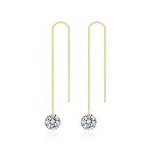 Load image into Gallery viewer, Long Ear Wire Women Simple Earrings, E2104-4 Red Bird, E2104-5 Blue Bird, E2210-1 Dual Ball C Clip, E2210-2 Pearl, E2210-3 Vermiculite, E2210-4 Crystal, E2210-5 Eyes, E2210-6 Moon, E2210-7 Four-pointed Star, E2210-8 Love, E2210-9 Bee, E2210-10 Butterfl...