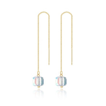 Load image into Gallery viewer, Long Ear Wire Women Simple Earrings, E2104-4 Red Bird, E2104-5 Blue Bird, E2210-1 Dual Ball C Clip, E2210-2 Pearl, E2210-3 Vermiculite, E2210-4 Crystal, E2210-5 Eyes, E2210-6 Moon, E2210-7 Four-pointed Star, E2210-8 Love, E2210-9 Bee, E2210-10 Butterfl...