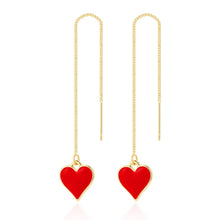 Load image into Gallery viewer, Long Ear Wire Women Simple Earrings, E2104-4 Red Bird, E2104-5 Blue Bird, E2210-1 Dual Ball C Clip, E2210-2 Pearl, E2210-3 Vermiculite, E2210-4 Crystal, E2210-5 Eyes, E2210-6 Moon, E2210-7 Four-pointed Star, E2210-8 Love, E2210-9 Bee, E2210-10 Butterfl...