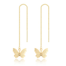Load image into Gallery viewer, Long Ear Wire Women Simple Earrings, E2104-4 Red Bird, E2104-5 Blue Bird, E2210-1 Dual Ball C Clip, E2210-2 Pearl, E2210-3 Vermiculite, E2210-4 Crystal, E2210-5 Eyes, E2210-6 Moon, E2210-7 Four-pointed Star, E2210-8 Love, E2210-9 Bee, E2210-10 Butterfl...