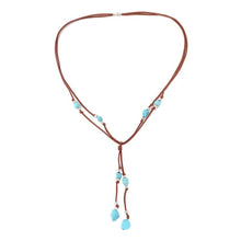 Load image into Gallery viewer, Bohemian Turquoise Natural Stone Sweater Vintage Pendant, Model:, Necklace Ear Ring Set, Two-pointed Necklace, N2111-11 Earrings Accessories, N211-12 Leaf Neck Chain, N2111-13 Three Stones, N2111-14 Eight Stones, N211-15 Circle, Leather Bracelet       ...