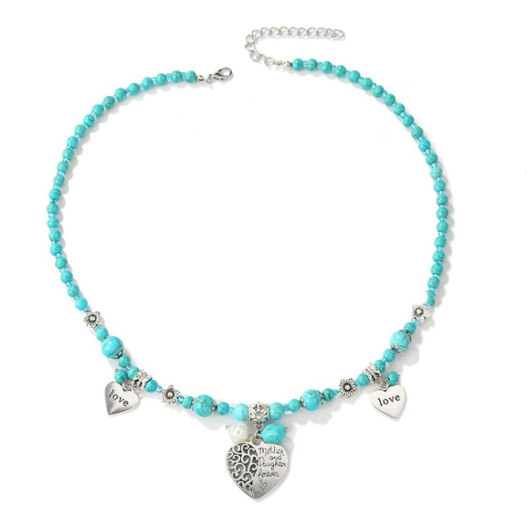 Bohemian Turquoise Natural Stone Sweater Vintage Pendant, Model:, Necklace Ear Ring Set, Two-pointed Necklace, N2111-11 Earrings Accessories, N211-12 Leaf Neck Chain, N2111-13 Three Stones, N2111-14 Eight Stones, N211-15 Circle, Leather Bracelet       ...