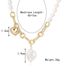 Load image into Gallery viewer, Ladies Temperament Necklace Collarbone Chain, N2210-7 Pearl Chain Love, N2210-8 Thick Chain Love, N2209-2 Light Drilling Love, N2209-11 Colorful Love, N2209-5 Double-layer Green Love, N2209-1 Twist Stick Square Pearl, N2209-6 Oval White Flower         ...