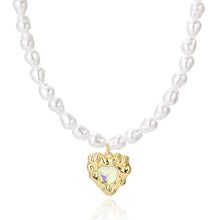 Load image into Gallery viewer, Ladies Temperament Necklace Collarbone Chain, N2210-7 Pearl Chain Love, N2210-8 Thick Chain Love, N2209-2 Light Drilling Love, N2209-11 Colorful Love, N2209-5 Double-layer Green Love, N2209-1 Twist Stick Square Pearl, N2209-6 Oval White Flower         ...