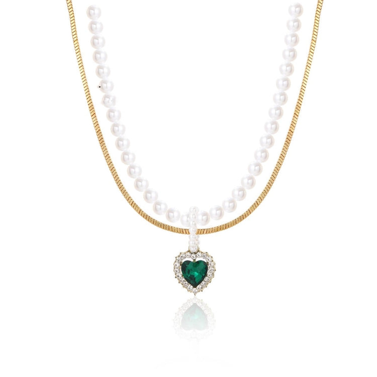 Ladies Temperament Necklace Collarbone Chain, N2210-7 Pearl Chain Love, N2210-8 Thick Chain Love, N2209-2 Light Drilling Love, N2209-11 Colorful Love, N2209-5 Double-layer Green Love, N2209-1 Twist Stick Square Pearl, N2209-6 Oval White Flower         ...