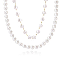 Load image into Gallery viewer, Ladies Temperament Necklace Collarbone Chain, N2209-12 Double-layer Pearl Chain