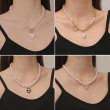 Load image into Gallery viewer, Ladies Temperament Necklace Collarbone Chain, N2209-12 Double-layer Pearl Chain