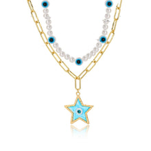 Load image into Gallery viewer, Ladies Temperament Necklace Collarbone Chain, N2210-7 Pearl Chain Love, N2210-8 Thick Chain Love, N2209-2 Light Drilling Love, N2209-11 Colorful Love, N2209-5 Double-layer Green Love, N2209-1 Twist Stick Square Pearl, N2209-6 Oval White Flower         ...