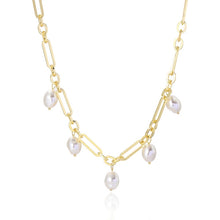 Load image into Gallery viewer, Ladies Temperament Necklace Collarbone Chain, N2210-7 Pearl Chain Love, N2210-8 Thick Chain Love, N2209-2 Light Drilling Love, N2209-11 Colorful Love, N2209-5 Double-layer Green Love, N2209-1 Twist Stick Square Pearl, N2209-6 Oval White Flower         ...