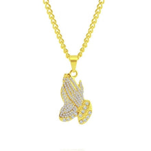 Load image into Gallery viewer, Exaggerated Hip Hop Style Necklace Collarbone Chains, 1010400301 Gold Column, 1010400302 Silver Column, 1010400401 Full Score, 1010400501  YRN, 1010401102 AK47, 1010401202 Crown Lion Head, 1010401301 Prayer, 1010401302 Handheld, 11010401401 Micro      ...