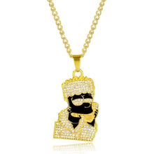 Load image into Gallery viewer, Exaggerated Hip Hop Style Necklace Collarbone Chains, 1010400301 Gold Column, 1010400302 Silver Column, 1010400401 Full Score, 1010400501  YRN, 1010401102 AK47, 1010401202 Crown Lion Head, 1010401301 Prayer, 1010401302 Handheld, 11010401401 Micro      ...