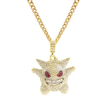 Load image into Gallery viewer, Exaggerated Hip Hop Style Necklace Collarbone Chains, 1010400301 Gold Column, 1010400302 Silver Column, 1010400401 Full Score, 1010400501  YRN, 1010401102 AK47, 1010401202 Crown Lion Head, 1010401301 Prayer, 1010401302 Handheld, 11010401401 Micro      ...
