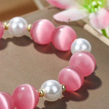 Load image into Gallery viewer, Crystal Beaded Bracelet Ladies Natural Crystal Bracelet, S2207-1 AB Transparent, S2204-1 Pink, S2203-5 Purple, S2204-3 Pink Opal, S2204-2 Blue Opal, S2204-6 Orange+Butterfly, S2204-7 White+Butterfly, S2204-5 Pink Opal, S2203-4 Water Blue+Dolphin       ...