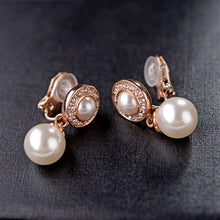 Load image into Gallery viewer, Baroque Earrings Pearl Ear Clip Women Without Ear Piercing, 1202 Long Gold, 1201 Long Silver, 0402 Short Gold, 0401 Short Silver, E2109-7 Half Round, E2109-8 Half Ellipse, E2109-10 Leaf Model, E2109-11 Five Small Pearls, E2109-14 Small Pearl           ...