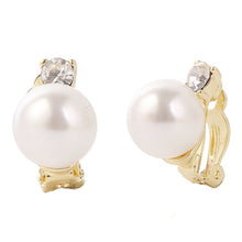 Load image into Gallery viewer, Baroque Earrings Pearl Ear Clip Women Without Ear Piercing, 1202 Long Gold, 1201 Long Silver, 0402 Short Gold, 0401 Short Silver, E2109-7 Half Round, E2109-8 Half Ellipse, E2109-10 Leaf Model, E2109-11 Five Small Pearls, E2109-14 Small Pearl           ...