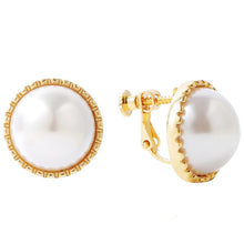 Load image into Gallery viewer, Baroque Earrings Pearl Ear Clip Women Without Ear Piercing, 1202 Long Gold, 1201 Long Silver, 0402 Short Gold, 0401 Short Silver, E2109-7 Half Round, E2109-8 Half Ellipse, E2109-10 Leaf Model, E2109-11 Five Small Pearls, E2109-14 Small Pearl           ...