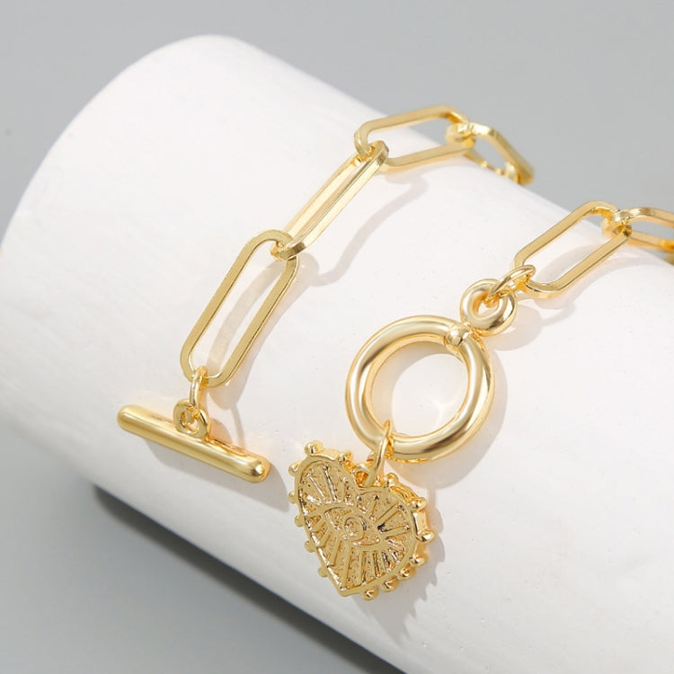 Angel Eyes Pendant Layered Necklace, Model: