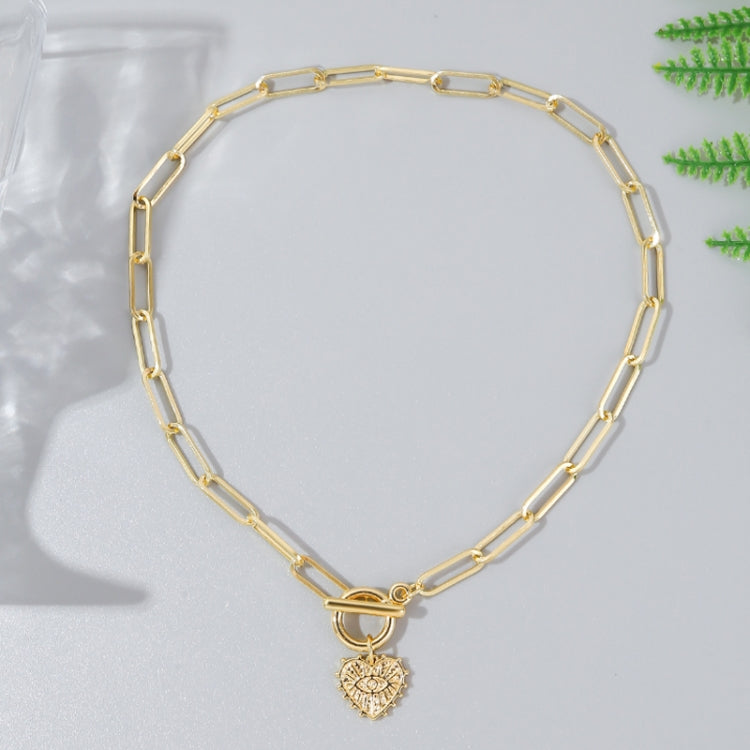 Angel Eyes Pendant Layered Necklace, Model: