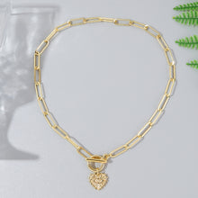 Load image into Gallery viewer, Angel Eyes Pendant Layered Necklace, Model: