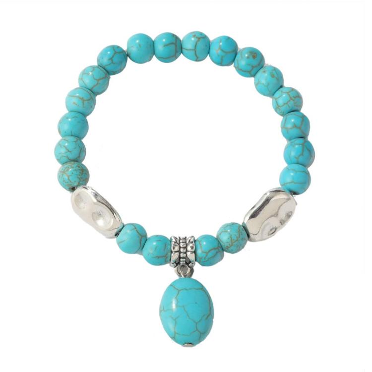 Women Beaded Bracelet Turquoise Ethnic Style Charm Jewelry, S2208-2 Owl, S2208-3 Butterfly, S2208-4 Sea Star, S2208-5 Life Tree, S2203-12 Cross, S2203-13 Turquoise Pendant, S2212-1 Eyes, S2303-1, S2303-2 Turtles, S2303-3 Cross, S2203-11