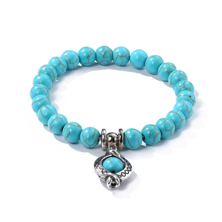 Women Beaded Bracelet Turquoise Ethnic Style Charm Jewelry, S2208-2 Owl, S2208-3 Butterfly, S2208-4 Sea Star, S2208-5 Life Tree, S2203-12 Cross, S2203-13 Turquoise Pendant, S2212-1 Eyes, S2303-1, S2303-2 Turtles, S2303-3 Cross, S2203-11