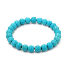 Load image into Gallery viewer, Women Beaded Bracelet Turquoise Ethnic Style Charm Jewelry, S2208-2 Owl, S2208-3 Butterfly, S2208-4 Sea Star, S2208-5 Life Tree, S2203-12 Cross, S2203-13 Turquoise Pendant, S2212-1 Eyes, S2303-1, S2303-2 Turtles, S2303-3 Cross, S2203-11