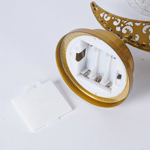 Load image into Gallery viewer, LED Wrought Iron Moon Shape Atmosphere Bedroom Table Lamp, Moon Star, Moon Star With Hook