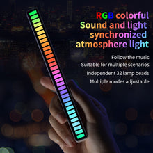 Load image into Gallery viewer, RGB Sound-controlled Rhythmic Response Lights Music Ambient LED Pick-up Lights, Charging, Plug-in