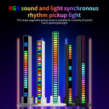 Load image into Gallery viewer, RGB Sound-controlled Rhythmic Response Lights Music Ambient LED Pick-up Lights, Charging, Plug-in