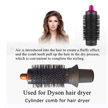 Load image into Gallery viewer, For Dyson Airwrap Cylinder Comb Hair Dryer Curling Attachment, 40mm Cylinder Comb Rose Red
