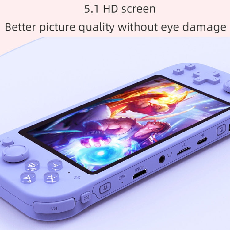 RG3000 Handheld Game Console Support Double Handle Mini Game Console, RG3000 Gray, RG3000 Purple, RG3000 Green, RG3000 Yellow, RG3000 Pink