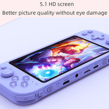 Load image into Gallery viewer, RG3000 Handheld Game Console Support Double Handle Mini Game Console, RG3000 Gray, RG3000 Purple, RG3000 Green, RG3000 Yellow, RG3000 Pink