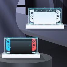 Load image into Gallery viewer, 035 for Nintendo Switch/Oled Game Console Display Luminous Base Dustproof Cover, Spec:, Light Base, Transparent, White Label, Black Label, Handle, Jet Warrior, Noble