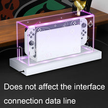 Load image into Gallery viewer, 035 for Nintendo Switch/Oled Game Console Display Luminous Base Dustproof Cover, Spec:, Light Base, Transparent, White Label, Black Label, Handle, Jet Warrior, Noble
