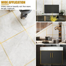 Load image into Gallery viewer, 2.5cm x 5m  Golden Tile Gap Tape Waterproof PVC Self Adhesive Sticker, Gold, Silver, Laser