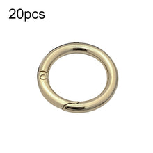 Load image into Gallery viewer, 20pcs Zinc Alloy Spring Ring Metal Open Bag Webbing Keychain, 4 Points Silver, 3 Points Silver, 4 Points Black, Inch 2 Light Gold, Inch 2 Silver, 5 Points Light Gold, 5 Points Black, 5 Points Silver, 6 Points Light Gold, 4 Points Light Gold            ...