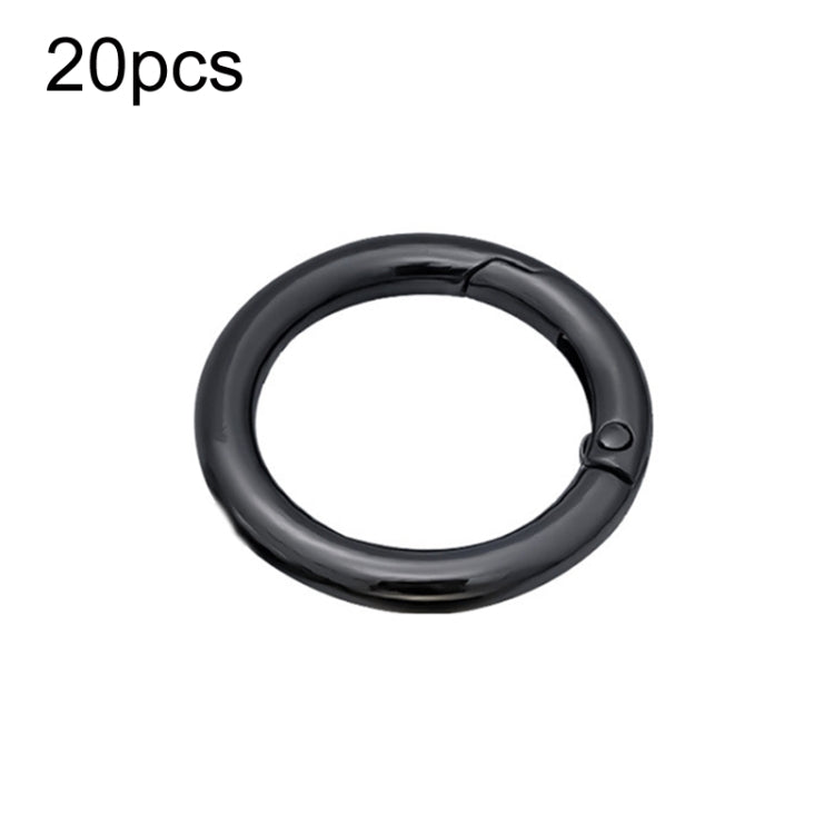 20pcs Zinc Alloy Spring Ring Metal Open Bag Webbing Keychain, 4 Points Silver, 3 Points Silver, 4 Points Black, Inch 2 Light Gold, Inch 2 Silver, 5 Points Light Gold, 5 Points Black, 5 Points Silver, 6 Points Light Gold, 4 Points Light Gold            ...