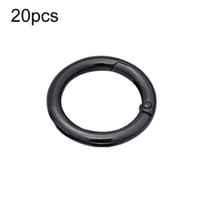 Load image into Gallery viewer, 20pcs Zinc Alloy Spring Ring Metal Open Bag Webbing Keychain, 4 Points Silver, 3 Points Silver, 4 Points Black, Inch 2 Light Gold, Inch 2 Silver, 5 Points Light Gold, 5 Points Black, 5 Points Silver, 6 Points Light Gold, 4 Points Light Gold            ...