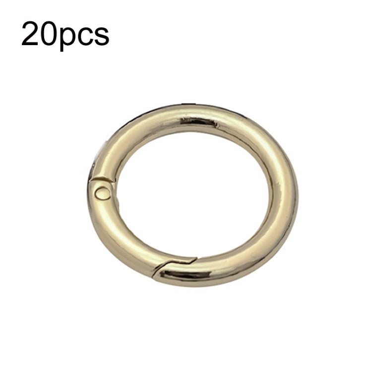 20pcs Zinc Alloy Spring Ring Metal Open Bag Webbing Keychain, 4 Points Silver, 3 Points Silver, 4 Points Black, Inch 2 Light Gold, Inch 2 Silver, 5 Points Light Gold, 5 Points Black, 5 Points Silver, 6 Points Light Gold, 4 Points Light Gold            ...