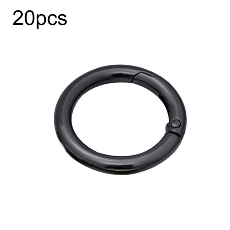 20pcs Zinc Alloy Spring Ring Metal Open Bag Webbing Keychain, 4 Points Silver, 3 Points Silver, 4 Points Black, Inch 2 Light Gold, Inch 2 Silver, 5 Points Light Gold, 5 Points Black, 5 Points Silver, 6 Points Light Gold, 4 Points Light Gold            ...
