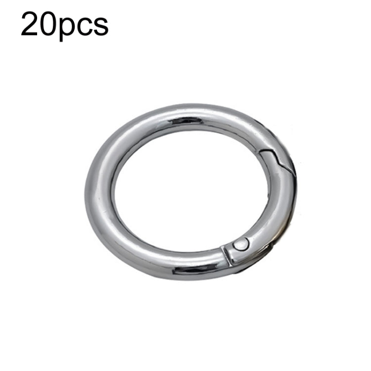 20pcs Zinc Alloy Spring Ring Metal Open Bag Webbing Keychain, 3 Points Silver, 4 Points Silver, 3 Point Black, 1 inch Black, 1 inch Silver, 4 Points Black, Inch 2 Light Gold, Inch 2 Silver, 5 Points Light Gold, 5 Points Black, 5 Points Silver          ...