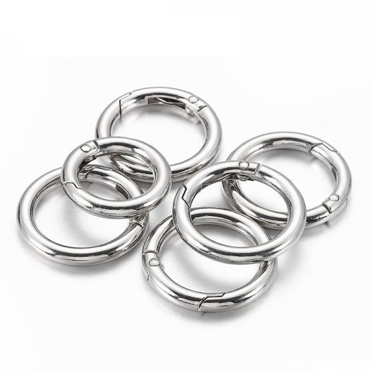 20pcs Zinc Alloy Spring Ring Metal Open Bag Webbing Keychain, 4 Points Silver, 3 Points Silver, 4 Points Black, Inch 2 Light Gold, Inch 2 Silver, 5 Points Light Gold, 5 Points Black, 5 Points Silver, 6 Points Light Gold, 4 Points Light Gold            ...