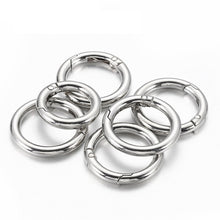 Load image into Gallery viewer, 20pcs Zinc Alloy Spring Ring Metal Open Bag Webbing Keychain, 4 Points Silver, 3 Points Silver, 4 Points Black, Inch 2 Light Gold, Inch 2 Silver, 5 Points Light Gold, 5 Points Black, 5 Points Silver, 6 Points Light Gold, 4 Points Light Gold            ...