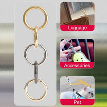 Load image into Gallery viewer, 20pcs Zinc Alloy Spring Ring Metal Open Bag Webbing Keychain, 4 Points Silver, 3 Points Silver, 4 Points Black, Inch 2 Light Gold, Inch 2 Silver, 5 Points Light Gold, 5 Points Black, 5 Points Silver, 6 Points Light Gold, 4 Points Light Gold            ...