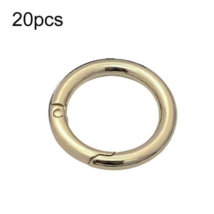 20pcs Zinc Alloy Spring Ring Metal Open Bag Webbing Keychain, 4 Points Silver, 3 Points Silver, 4 Points Black, Inch 2 Light Gold, Inch 2 Silver, 5 Points Light Gold, 5 Points Black, 5 Points Silver, 6 Points Light Gold, 4 Points Light Gold            ...