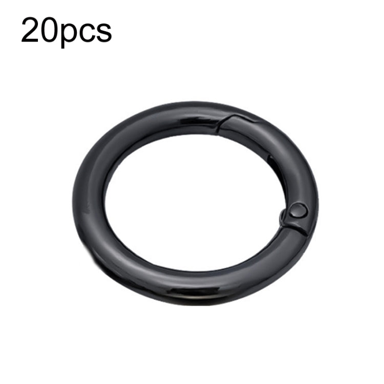 20pcs Zinc Alloy Spring Ring Metal Open Bag Webbing Keychain, 4 Points Silver, 3 Points Silver, 4 Points Black, Inch 2 Light Gold, Inch 2 Silver, 5 Points Light Gold, 5 Points Black, 5 Points Silver, 6 Points Light Gold, 4 Points Light Gold            ...