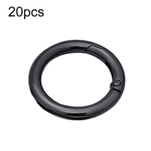 Load image into Gallery viewer, 20pcs Zinc Alloy Spring Ring Metal Open Bag Webbing Keychain, 4 Points Silver, 3 Points Silver, 4 Points Black, Inch 2 Light Gold, Inch 2 Silver, 5 Points Light Gold, 5 Points Black, 5 Points Silver, 6 Points Light Gold, 4 Points Light Gold            ...